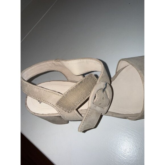 Gabor Kooky Platform Sandal Beige Suede Woman's Size US 9 NEW [jb] - Picture 16 of 16